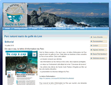 Tablet Screenshot of parc-marin-golfe-lion.fr